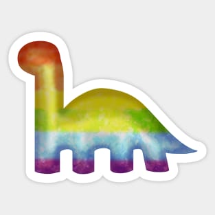 Rainbow Dino Nugget Sticker